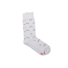 Load image into Gallery viewer, Socks That Save LGBTQ Lives (Rainbow): Single Pair Long Socks
