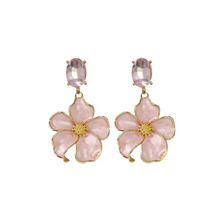 Load image into Gallery viewer, Sunny Hazel Frenchy Flower Drop Earrings
