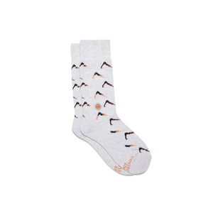 Socks That Support Mental Health (Yoga): Single Pair Long Socks