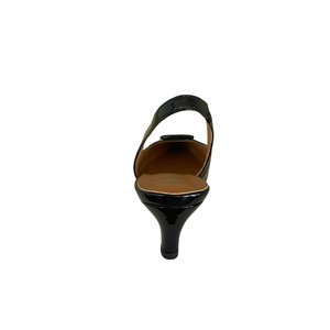 Chrissie Cognac Black Patent