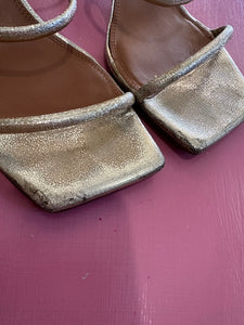 Pre-Loved ASOS Gold Sandals Size AU10-11