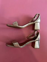 Load image into Gallery viewer, Pre-Loved Wittner Gold Sandals Size 41
