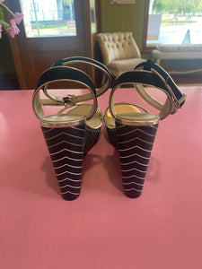 Pre-Loved Mimco Spliced Wedge Size 42