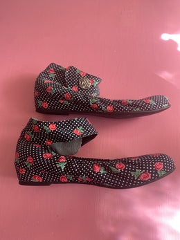 Pre-Loved Hinako Floral Spot Shoes Size 44/AU12